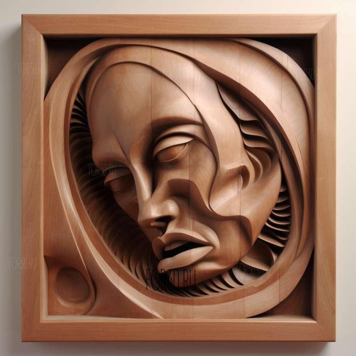 Francis Bacon 1 stl model for CNC